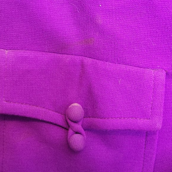Purple Polyester Pants Suit Vest 2 Piece Sir Gal Norben No Size Tag Approx Small - Picture 4 of 16